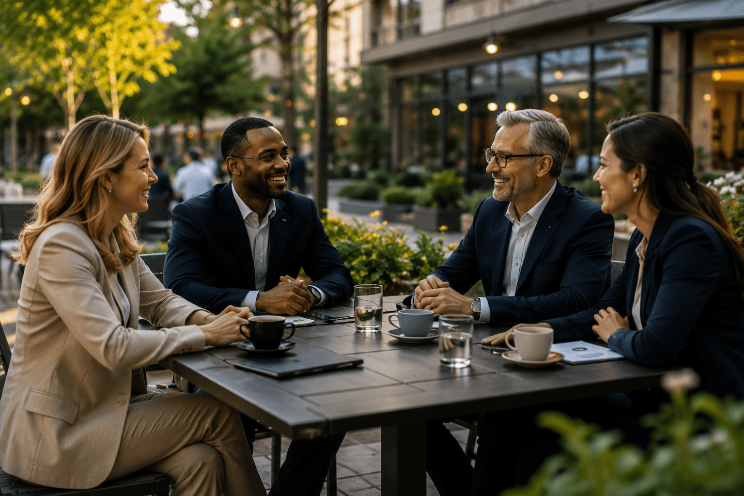 Enterprise leaders aligning teams after a growth initiative