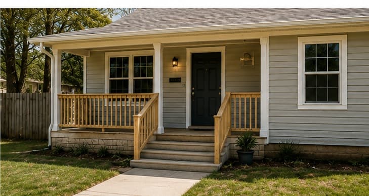 Safe restored home representing the goal of Critical Home Repair