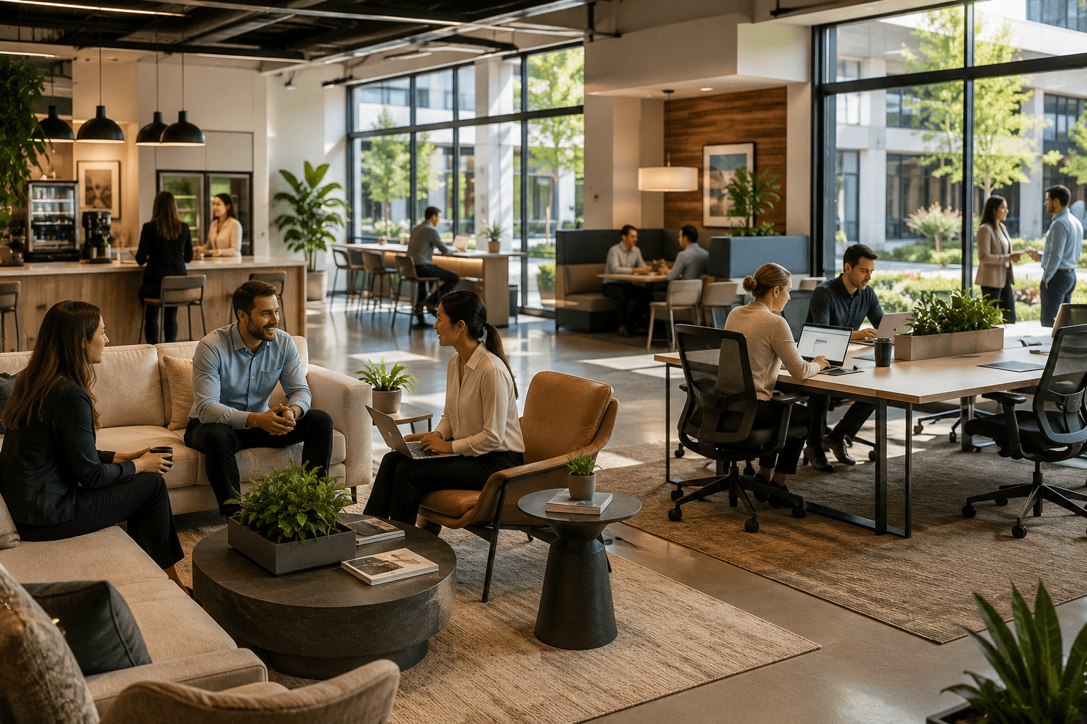 Professional property environment supporting enterprise operations