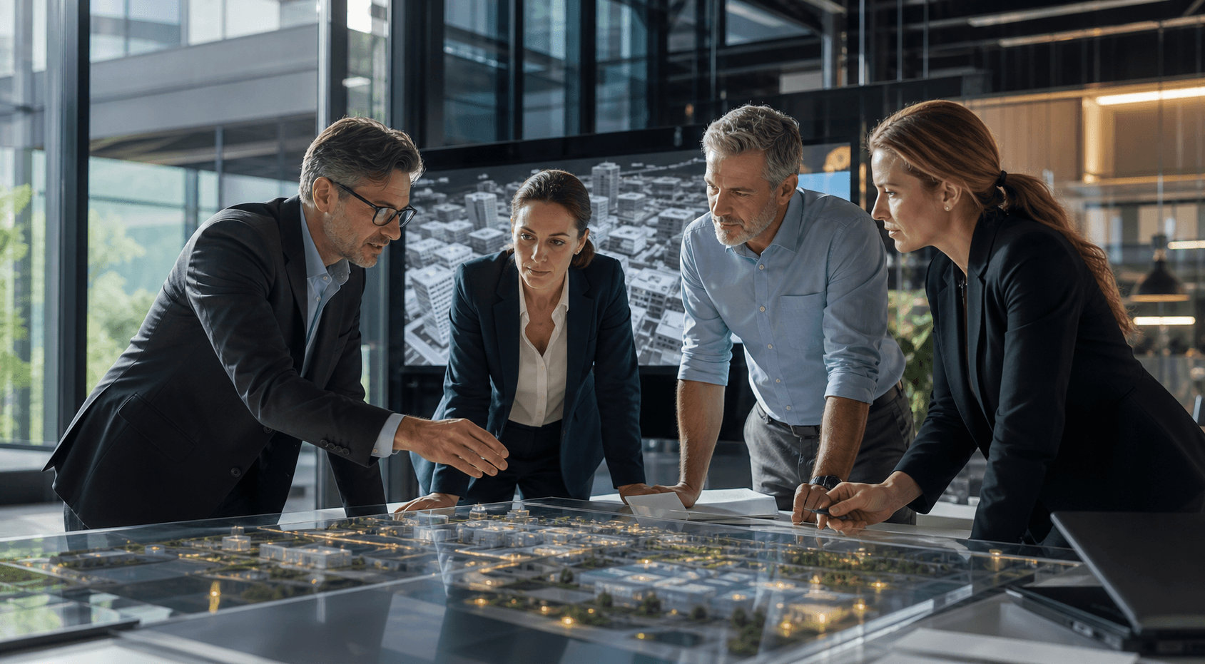 Business leaders evaluating future technology opportunities