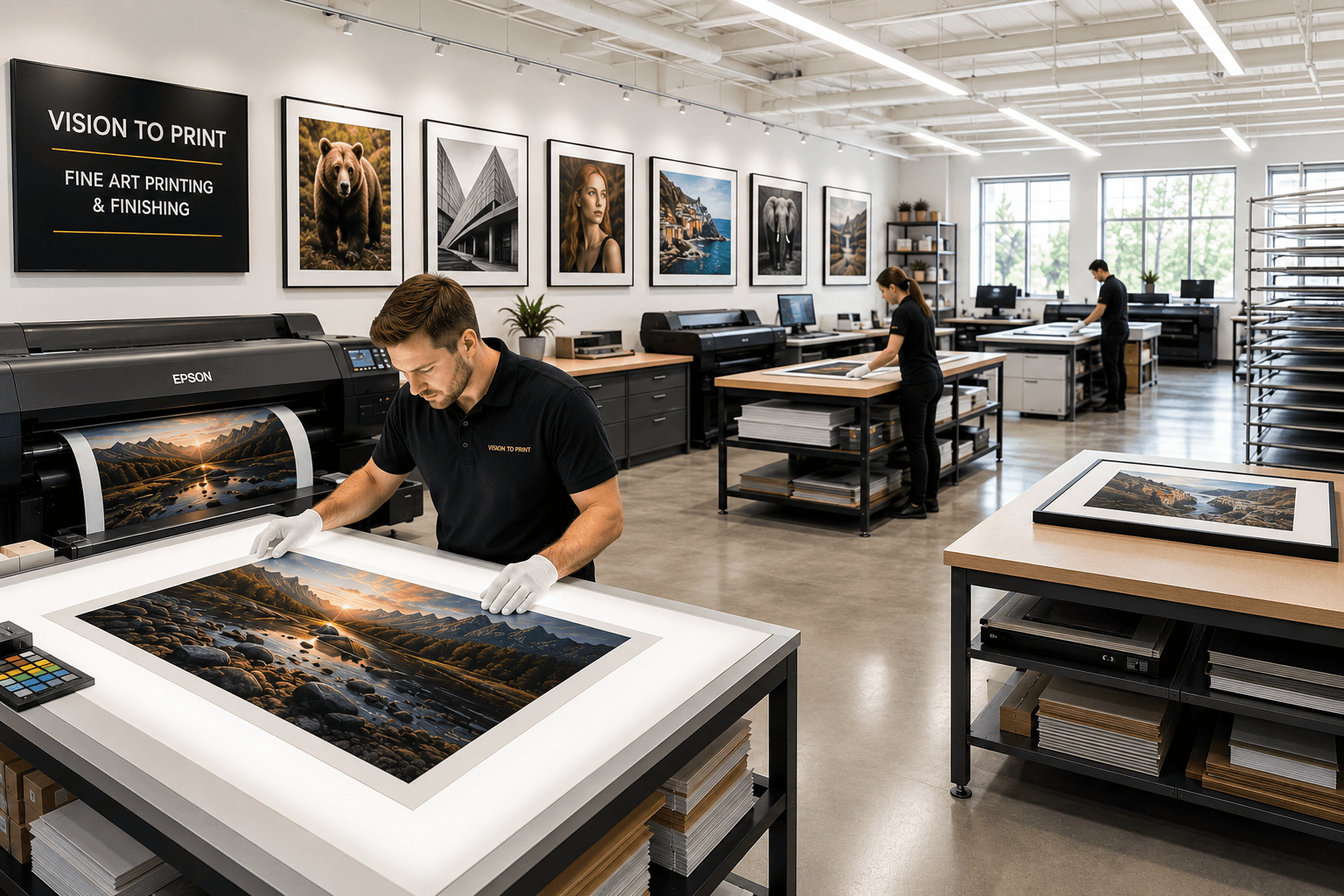 Fine art photo finishing and print production