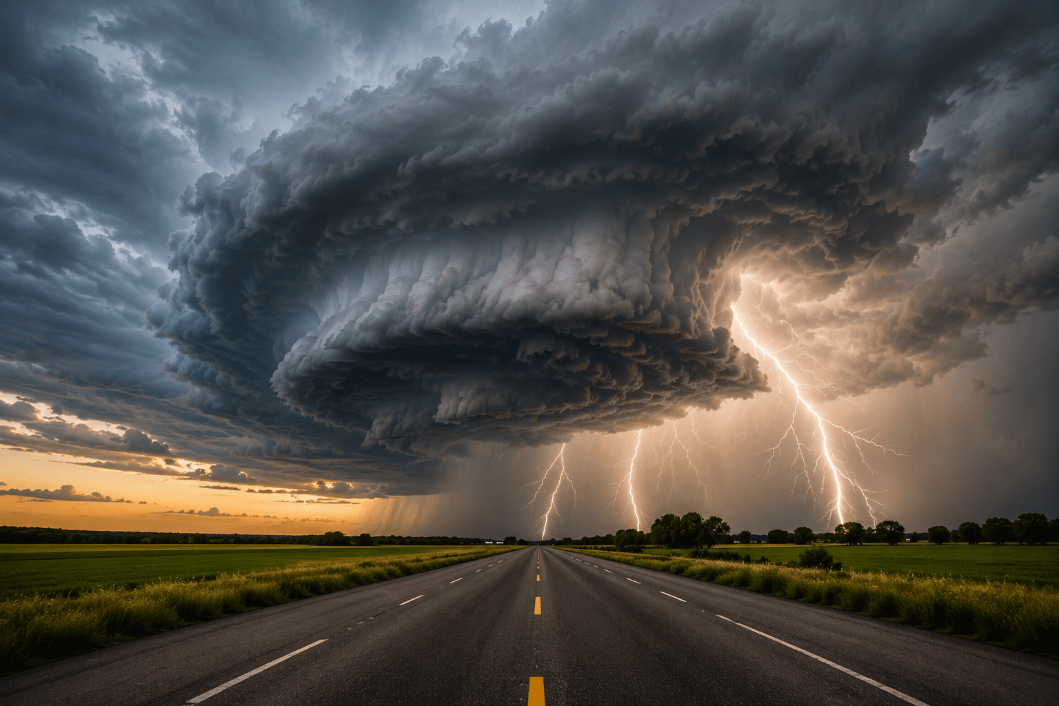 Dramatic severe weather photography