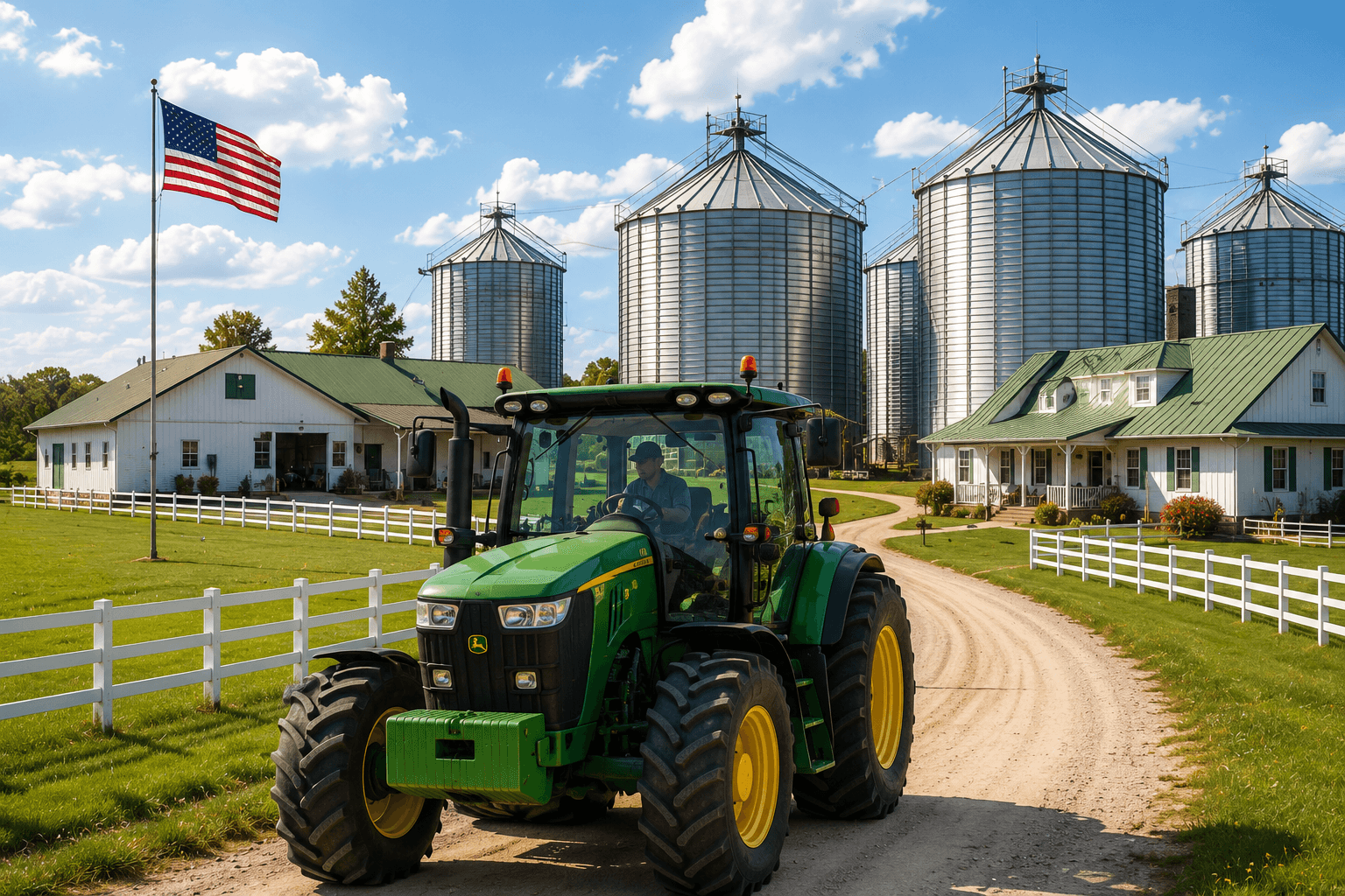 Agricultural equipment and facilities supporting a working operation